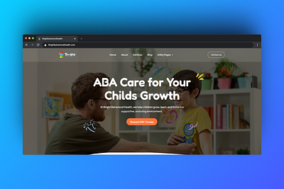 Bright Behavioral Health - Web Design branding graphic design logo motion graphics ui