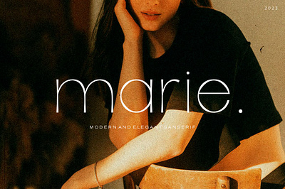 Marie — Modern & Elegant Sans Serif Typeface branding classy font cool font font free font retro font typography
