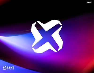 X logo for Primx Order branding brandmark clean design futuristic logo icon initial x logo logos mark modern monogram simple x x futuristic x logo x monogram