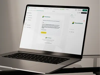 Email Customizer UI for Viral Campaigns – QueueForm SaaS branding dashboard email design email marketing logo material design saas dashboard design saas design web app design