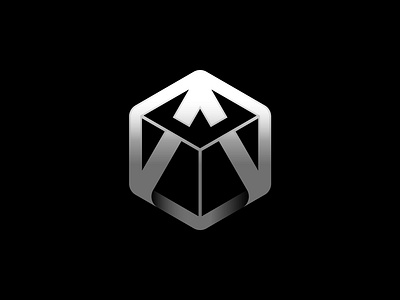 Monogram A Cube Logo a branding cube hexagon initial letter letter mark logo monogram tech typography