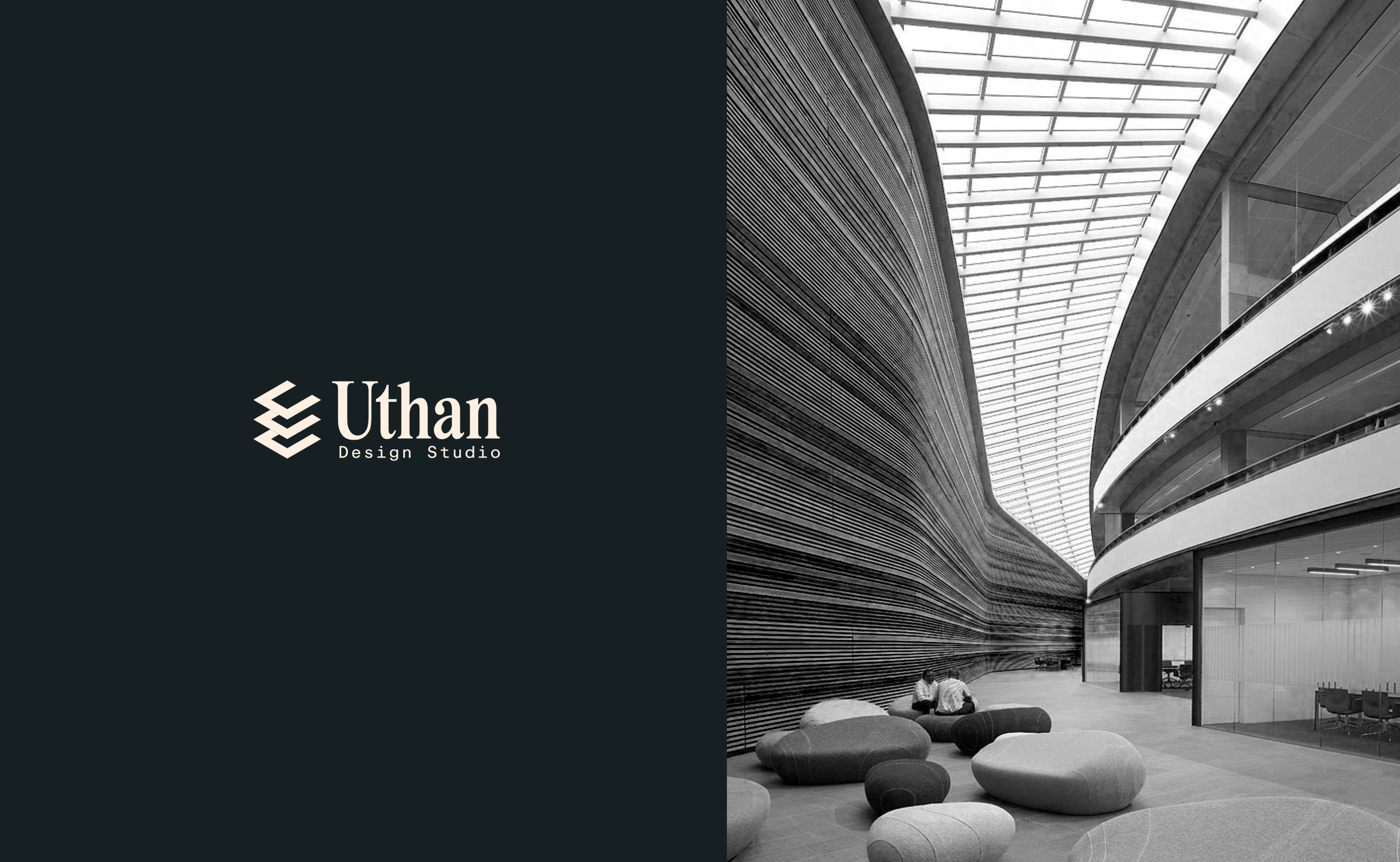 Uthan Logo and Brand Identity Design. advertising archtitecture brand identity branding google ads graphic design illustration landing page logo logo design minimal modern social media visualization