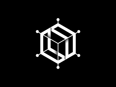 Code Network Logo branding code computer cube cybersecurity digital electronic hexagon logo network tech