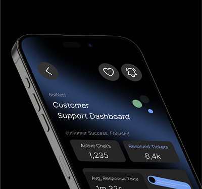 BotNest – AI Customer Support SaaS/ UX/UI ai chatbot ui ai dashboard case study chatbot design clean ui customer support ui dashboard ui design system figma design live chat dashboard modern dashboard product design saas dashboard saas web app ticket system ui design ux ux design web app ui