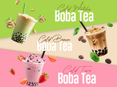 Cold Boba Tea 🧋 animation design graphic design logo ui