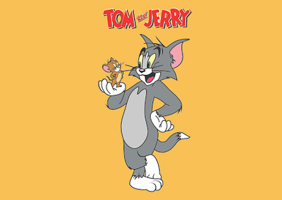 Tom & Jerry Vector Art adobe art art branding cartoon network color design entertinment figma funny graphic design icons illustration illustrator logo poster poster design tom jerry ui vector vintage cartoon