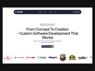 Era Solusi Data - Redesign Website branding clean design clean layout company web corporate design design enterprise ui graphic design illustration landing page logo tech design typography ui ux web design web redesign