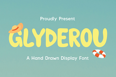 Glyderou - Hand Drawn Display friendly font