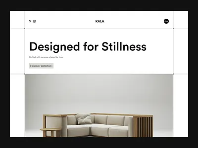 Kala - Hero Section Design branding design graphic design illustration landing page typography ui ux web design