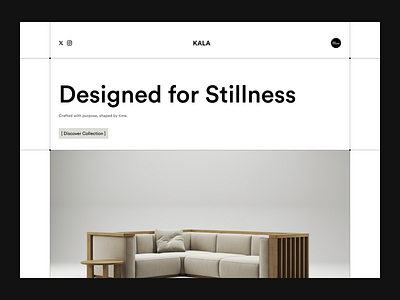 Kala - Hero Section Design branding design graphic design illustration landing page typography ui ux web design