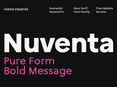 Nuventa - Bold Fonts font headline