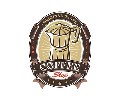 Vintage Coffee Shop Logo retro logo