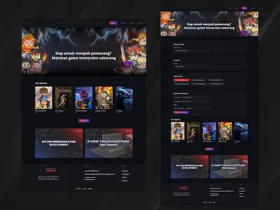 Website Design | Web Game gamedesign gamedesigner gameweb ui uigame uiux game uxgame web game website design websitegame webtopup