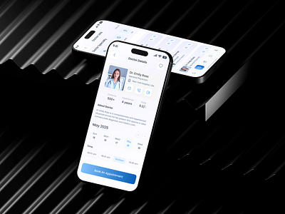 Health Care Mobile App clean ui daily tracker dashboard design fitness app health app health care app health monitoring health tech health tracker medical app minimal ui mobile design mobile health mobile ui patient app product design smart health user interface uttam das wellness app