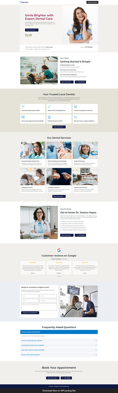 Dentiva – Dental Clinic Landing Page clinic landing page dental clinic dental clinic landing page dental landing dental landing page dentist landing page