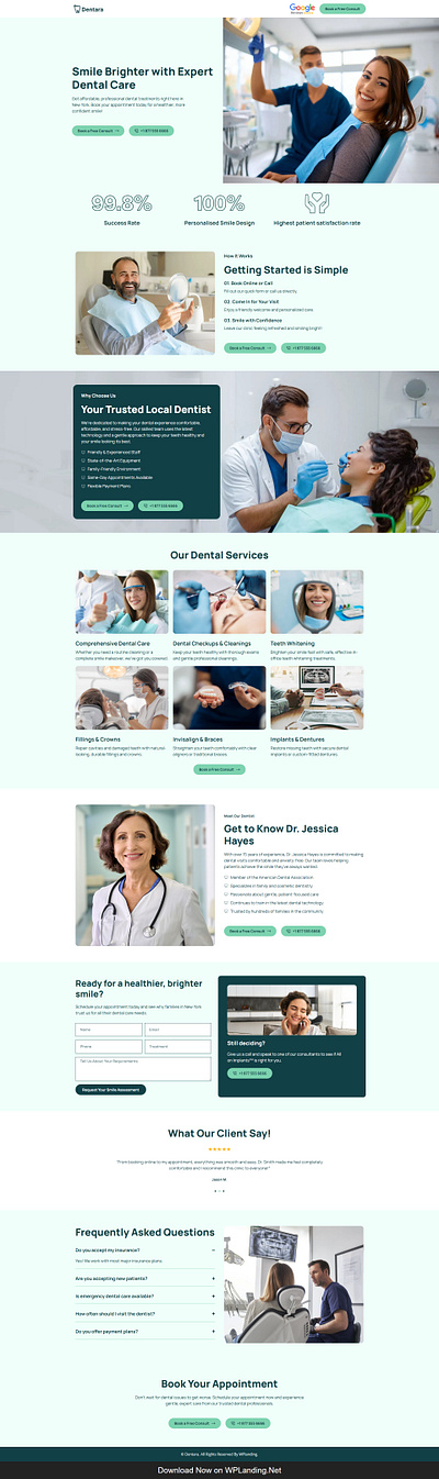 Dentara – Dental Clinic Landing Page clinic landing page dental clinic dental clinic landing page dental landing dental landing page dentist landing page