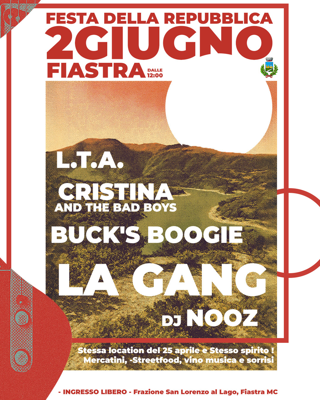 festa della repubblica artwork concert digital art digitalart digitalpaint flyer illustration illustration art nooz poster posterart