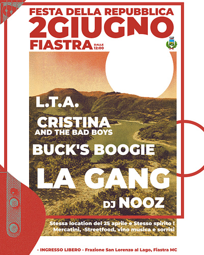 festa della repubblica artwork concert digital art digitalart digitalpaint flyer illustration illustration art nooz poster posterart
