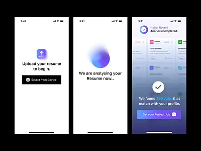 Upload Resume AI Modal UI Design animation branding design graphic design ui uiux userexperience userinterface ux