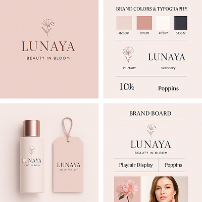 LUNAYA LOGO graphic design logo lunaya logo modern logo