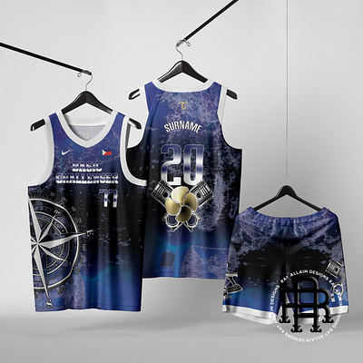 Basic Challenger Jersey Design/Mock Up By: Ray Allain D. branding graphic design