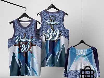 Destroyer Jersey Design/Mock Up By: Ray Allain D. branding graphic design
