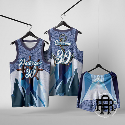 Destroyer Jersey Design/Mock Up By: Ray Allain D. branding graphic design