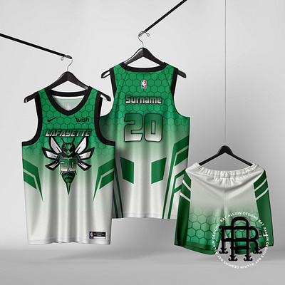 Lafayette Jersey Design/Mock Up By: Ray Allain D. branding graphic design