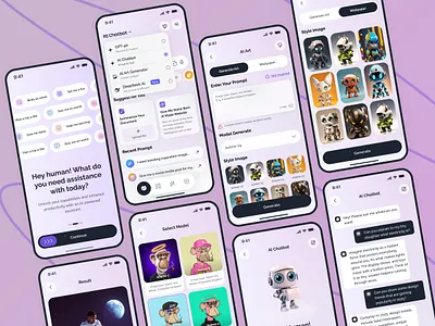 Arobix AI. Chat GPT-powered AI assistant v5 ai ai app ai app design ai assistant ai chatbot animation app app animation application assistant chat chatbot chatgpt midjourney minimal design mobile mobile app ui ux web app
