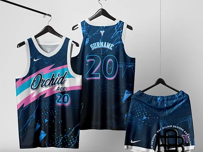 Orchid Ace Jersey Design/Mock Up By: Ray Allain D. branding graphic design