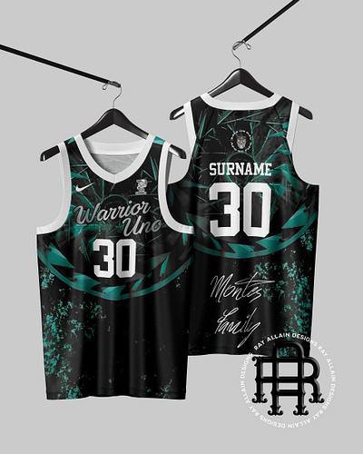 Warrior Uno Jersey Design/Mock Up By: Ray Allain D. branding graphic design