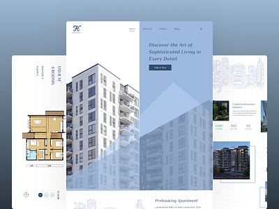 Apartment Website Landing Page apartment conceptdesign designs elegant floor floorplan floorplans housingwebsite landingpage luxuryapartment minimal modernresidence property realestate residence ui uidesign uxdesign webdesign websitedesign