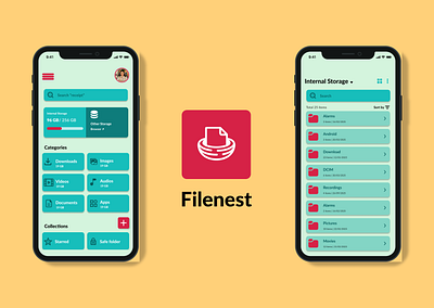 📁 Filenest — Smart & Stylish File Manager App UI androiddesign appdesign colorpalette designsystem filemanager filenest interactiondesign layoutdesign materialdesign mobileappdesign modernui productivityapp uidesign uiux userexperience userinterface uxdesign uxresearch