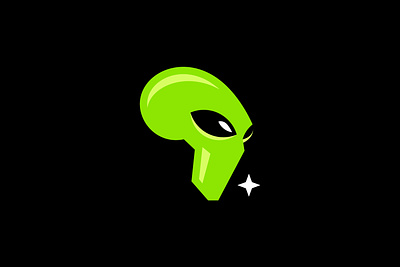 Africa Alien Logo branding design flat graphic design logo minimal vector
