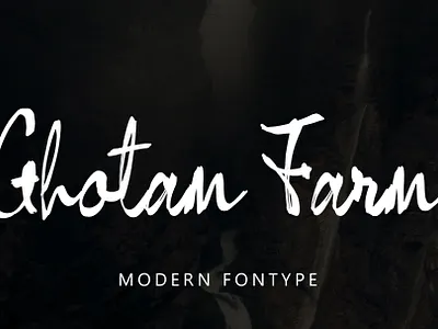 Ghotam Farm a fun, bold, and lively handwritten bold branding collection design display font elegant font fun hand lettering handwriting font handwritten illustration ligature font logo script signature social media post typeface typography ui