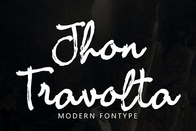Introducing Jhon Travolta branding collection design display font font hand drawn hand lettered handwriting font handwritten handwritten font illustration ligature font logo script signature social media post typeface typography ui