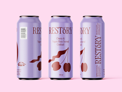 RESTORY Cocktail | Packaging Design alcohol beverage branding can chery cocktail drink packaging tonic wine