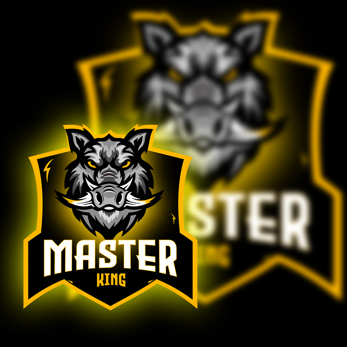 Wild Boar Mascot Logo Design behance creativebranding dribbble esportslogo gaminglogo graphicdesign illustration instagramdesign linkedindesigners logodesign mascotlogo masterking wildboarlogo