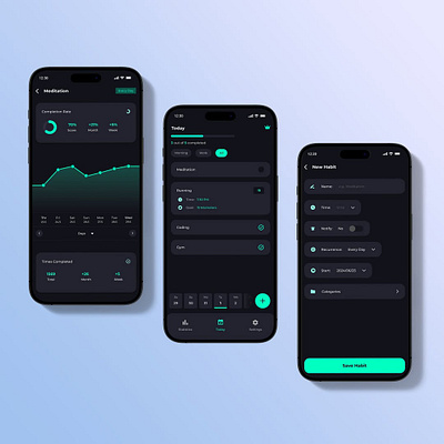 Routine Planner App UI Design graphic design mobile app ui ui design