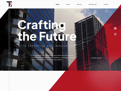 Thompson Egineering - Website for Construction Company clean graphic design modern ui ux webdesign website