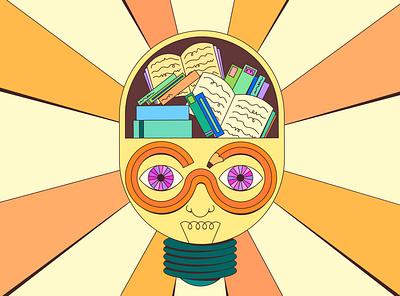 Brainiac 2d character concept design illustration vector visual