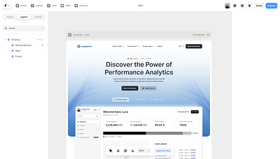 SaaS hero section exploration clean framer graphic design hero hero section saas