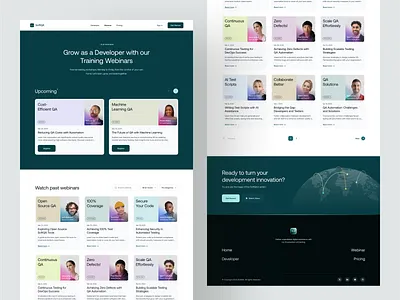 SoftQA - Blog Page ai artificial intelligence b2b blog blog page clean developer dipa inhouse landing page modern programming saas startup technology ui ui design ui ux web design website