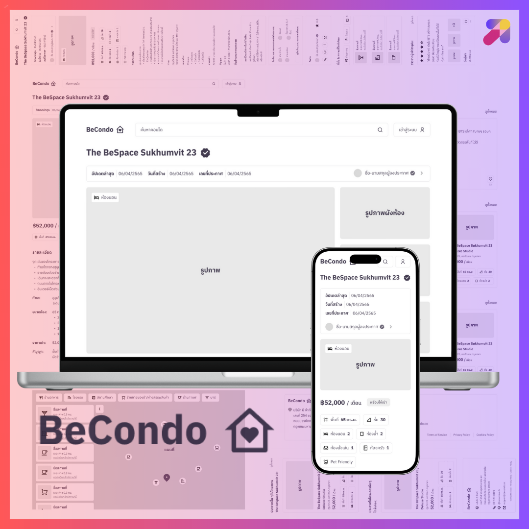Class Project - High Fidelity Wireframe 🏢 apartment condo desktop mobile room room for rent ui website wireframe