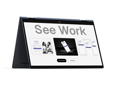 Portfolio Page design interface landing page portfolio ui web website work
