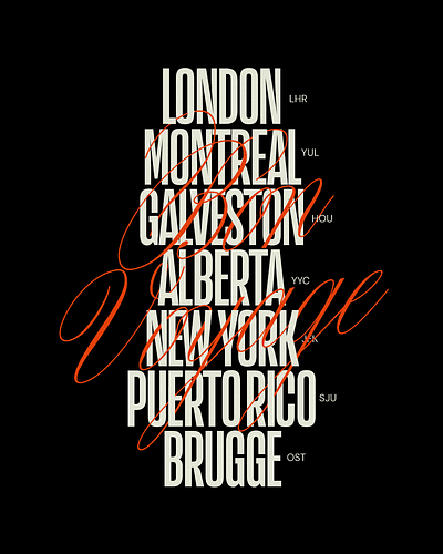 "Bon Voyage" – Farewell Zine Illustration design poster script travel type typography