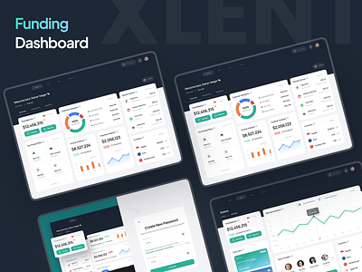 Funding Dashboard Design branding design graphic design logo uiux