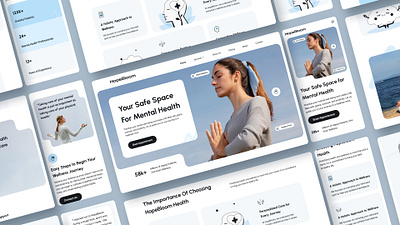 Healthcare Landing Page Design biotech branding design doctor health health tech healthcare website interface landingpage medical care pharmacy science service startup ui wellbeing