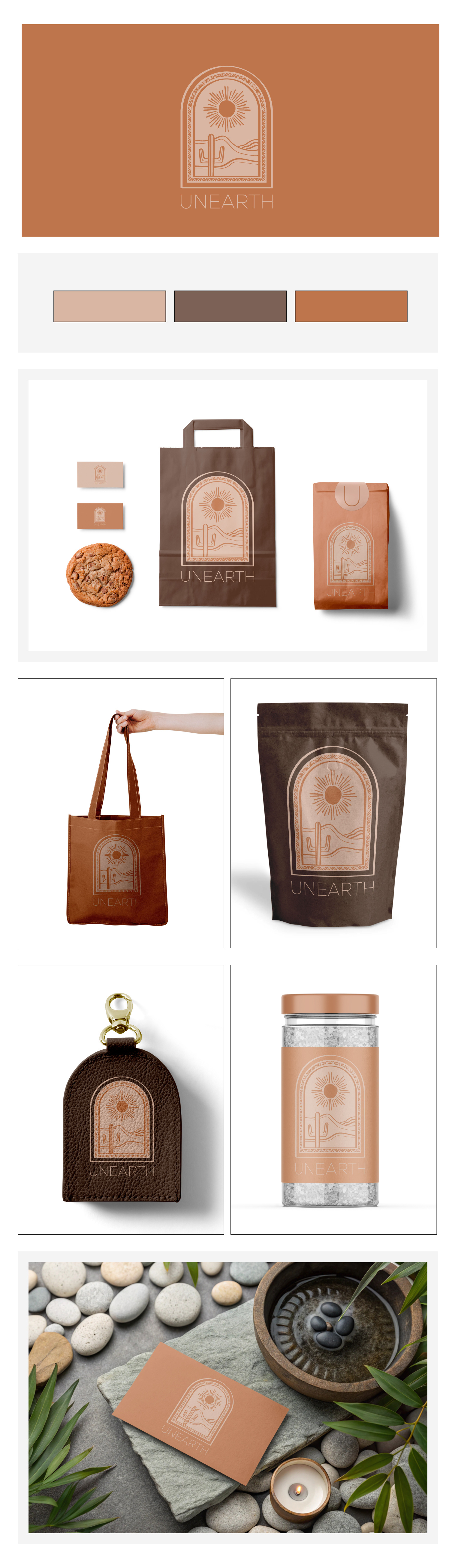 Unearth Logo agriculture branding custom logo design earth eco graphic design icon illustration logo logomark logos logotype mountain natural nature planet sun unearth unique logo