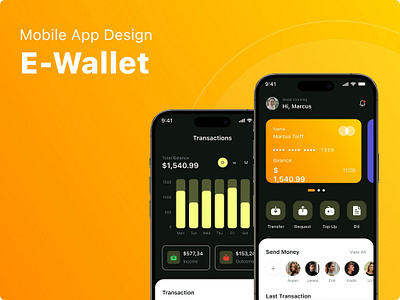 Mobile App UI Design E-Wallet branding ui ux